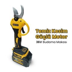 Bn-5 Cordless Tools LTJ-6A 2 Pcs Takım - Şarjlı Budama Makası - Şarjlı Testere  - 2m Teleskopik Uzatma Aparatı