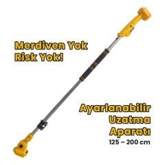 Bn-5 Cordless Tools LTJ-6A 2 Pcs Takım - Şarjlı Budama Makası - Şarjlı Testere  - 2m Teleskopik Uzatma Aparatı