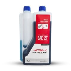 Zargana 2T10 Pro Benzin Karışım Yağı İki Zamanlı 1 Litre Ölçekli Mavi