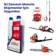 Zargana 2T10 Pro Benzin Karışım Yağı İki Zamanlı 1 Litre Ölçekli Mavi
