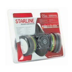 STARLINE Gaz Maskesi Seti V-800 Yarım Yüz Maske Ve V-7800 ABEK1P2R Filtre