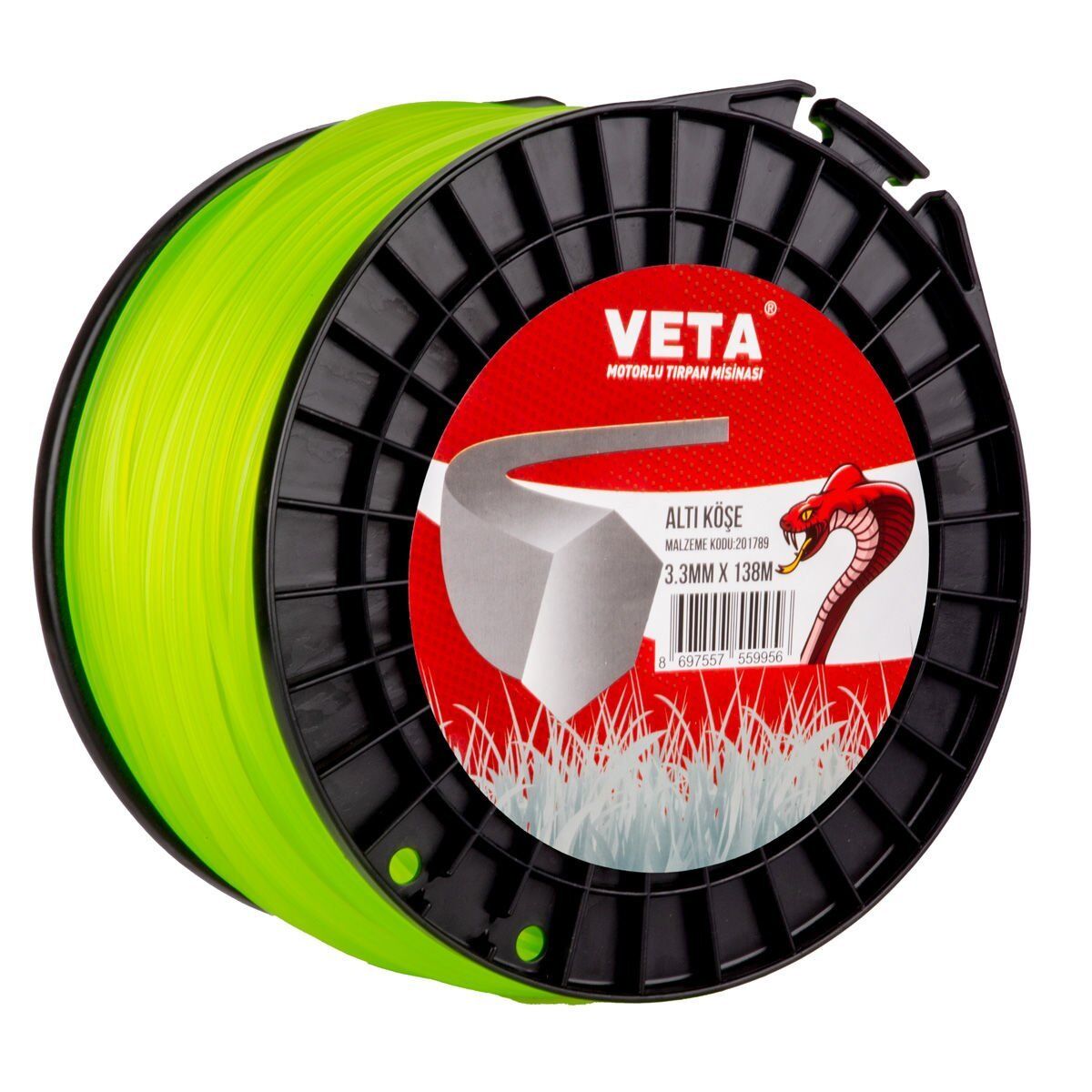Veta 201789 Misina Altı Köşe 3.3mm 138 Metre Sarı