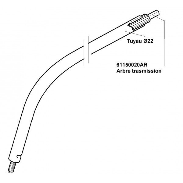 Emak 61150020AR Spiral Mil SPARTA26TR, TR61, TR92, 8061