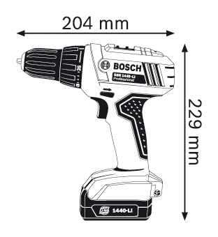 Bosch Professional GSR 180-LI 18 Volt 2.0 Ah Çift Akülü Delme/Vidalama - Çantalı