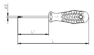 İzeltaş 4320 Yıldız Tornavida Opak Seri Ph0 3x60mm