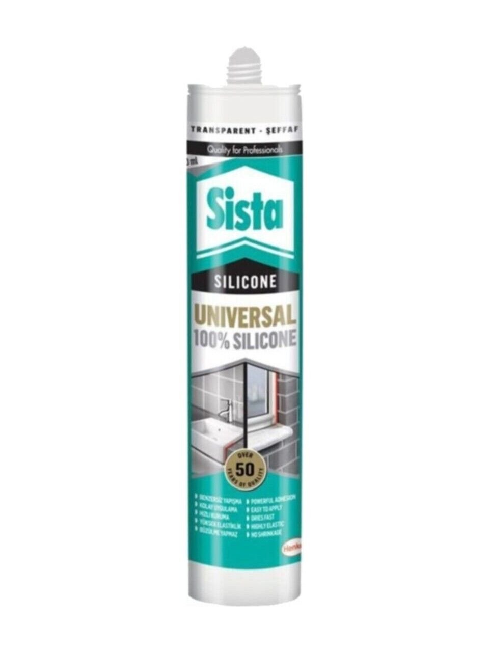 Henkel Sista Universal Silikon 280ml - Şeffaf