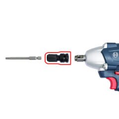 NT NTZBS1214 1/2” Somun Sökmeler için Çabuk Takmalı CrV Bits Adaptör