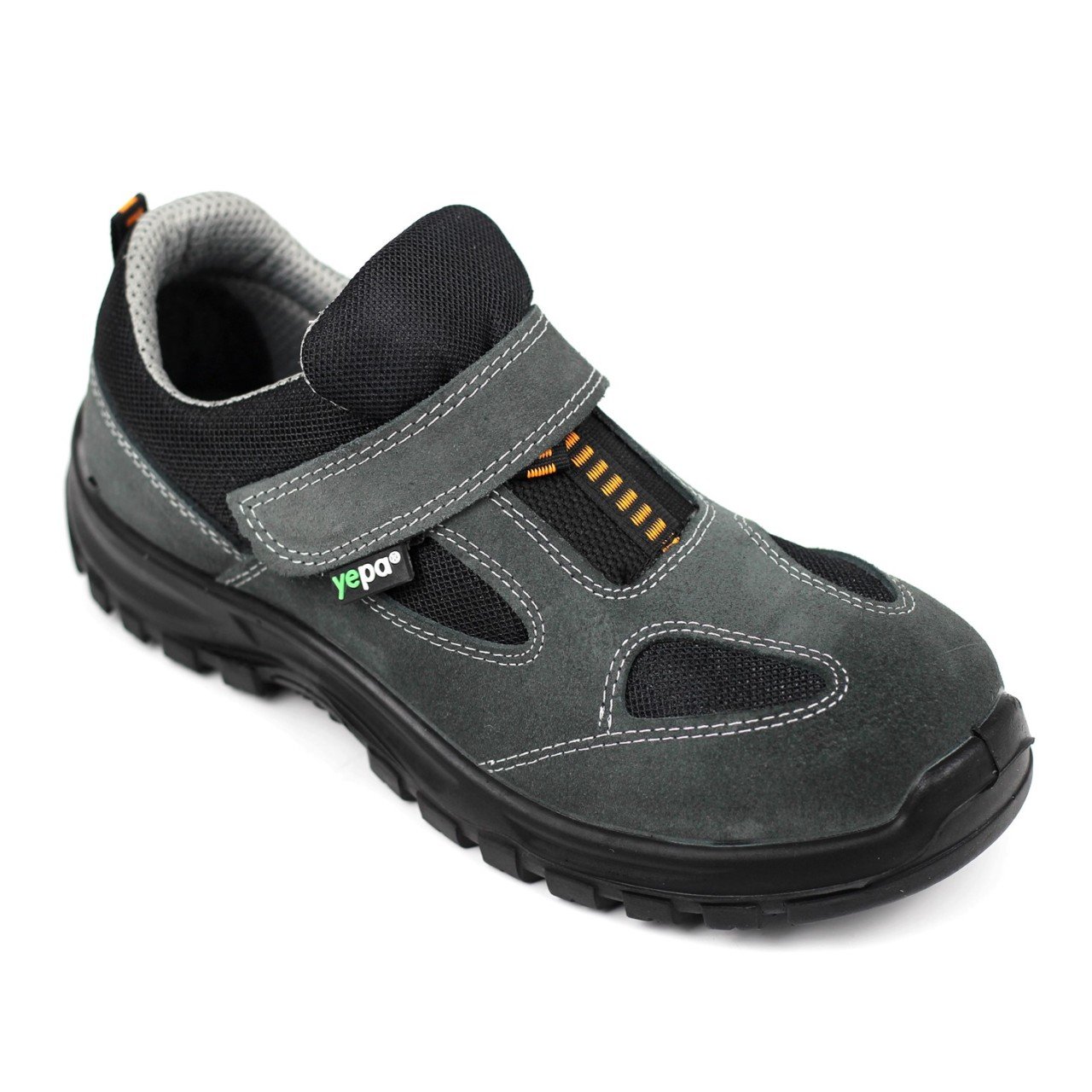Yepa B34 14-53 Gri Süet Yazlık Çelik Burunlu İş Ayakkabısı 45 Numara