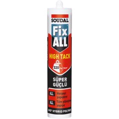 Soudal Fix All High Tack Clear Süper Güçlü Yapıştırıcı 290ml - Şeffaf