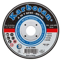 Karbosan 910050 A 36 T BF80 Metal Kesme Diski 230x3.0x22.23mm