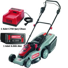 Oregon LM300 Şarjlı Çim Biçme Makinası 36V 6.0Ah + C750