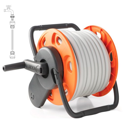 G.F. 8000-5846 Hortum Sarma Makarası Mini Plus 1/2'' 15 Metre Hortumlu Set