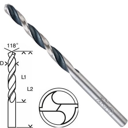 Bosch HSS PointTeQ Matkap Uç Metal 7.5x69x109mm