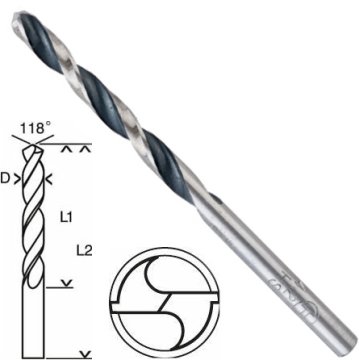 Bosch HSS PointTeQ Matkap Uç Metal 7.5x69x109mm