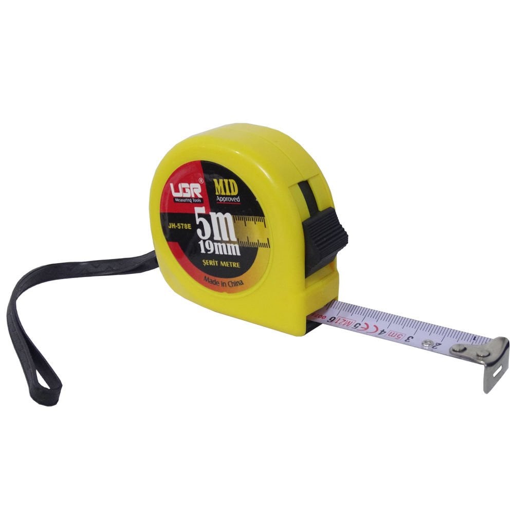 UGR JH-578E Şerit Metre 5 Metre 19mm Sarı