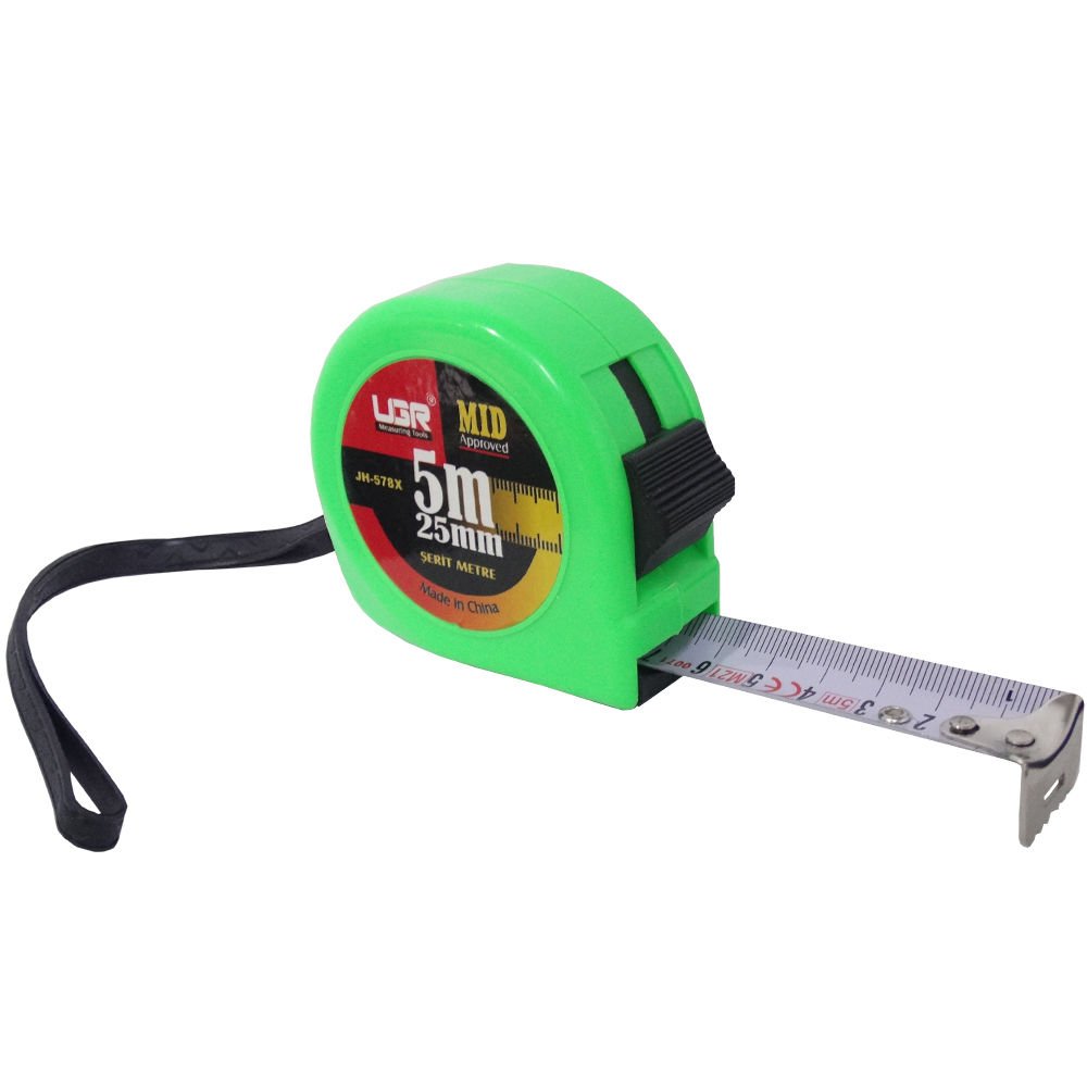 UGR JH-578X Şerit Metre 5 Metre 25mm Yeşil