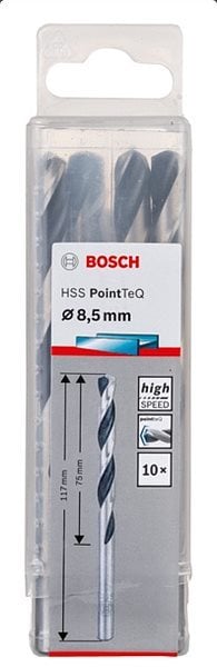 Bosch - HSS-PointeQ Metal Matkap Ucu 8,5 mm 10'lu
