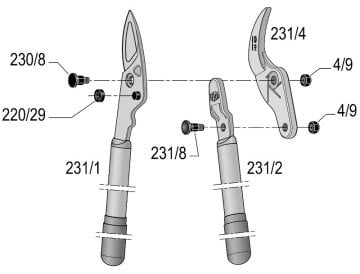 Felco 231 Dal Budama Makası 80cm Alüminyum Çift El