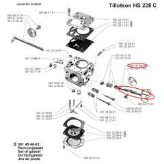 Husqvarna 501918601 Gaz Mili - Husqvarna 281, 288