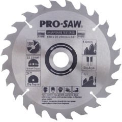 ProSaw PS51214 Ahşap Daire Testere Bıçağı 180x22,23mm 24Diş - Sunta