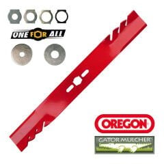 Oregon 69-239-0 Bıçak Düz 40cm One For All GATOR MULCHER 7'li Kit
