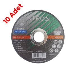Nikon N38018 Kesme Diski 115x2.5mm Beton 10'lu Paket