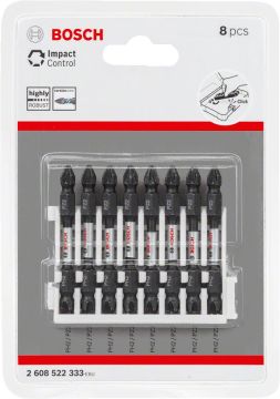 Bosch - Impact Control Serisi Çift Taraflı Vidalama Ucu 8'li PH2/PZ2 *65mm