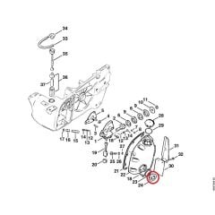 Stihl 1106-351-2200 Yağ Diyagram Penceresi - Stihl 070, 090