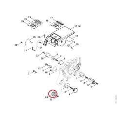 Stihl 1118-791-7305 Amortisör Tapası - Stihl 038