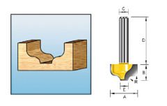 Makita D-09357 Köşe Yuvarlama Freze Bıçağı