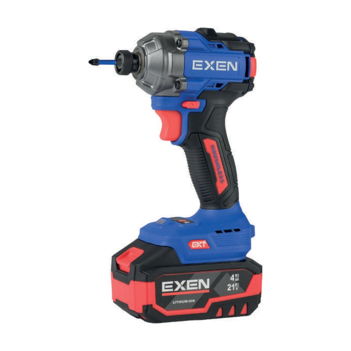 EXEN EN 264 VD Kömürsüz Darbeli Şarjlı Matkap 21V 4.0 Ah 260 N.m