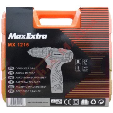 Max-Extra MX1215 Çift Akülü Vidalama 12V 1.5Ah