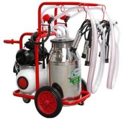 Farmate Süt Sağım Makinası Krom Güğüm