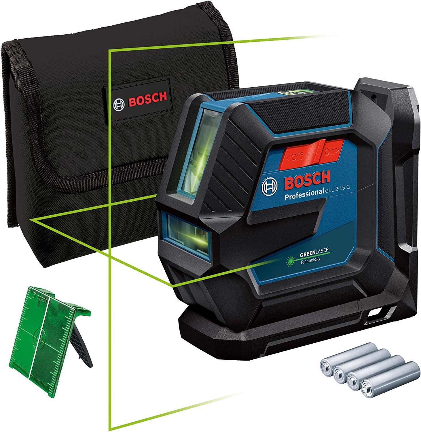 Bosch GLL 2-15 G + LB10 Çizgi Lazer 15 Metre
