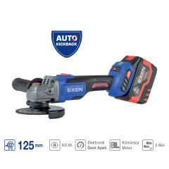 EXEN EN 456 ATS Kömürsüz Şarjlı Avuç Taşlama 21V 6.0 Ah 125mm