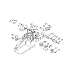 Stihl 1125-791-7306 Amortisör Tapası - Stihl GS461, MS360, MS380, MS381, MS460R, MS461, MS660, TS460