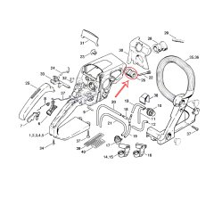 Stihl 1123-791-2805 Amortisör - Stihl MS210, MS230, MS250, MS290, MS390