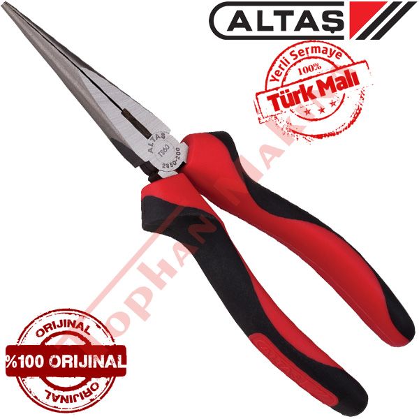 Altaş 2850 Kargaburun Telefoncu Pense Düz Uçlu 160mm