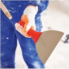 Dekor 727 Yay Çeliği Kazıma Spatulası Plastik Saplı Sap Takılabilir 10cm