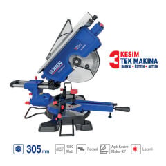 EXEN EPR 3000 RD Elektrikli Radyal Üstten Kesim Gönye Kesme Makinası 305mm 1800W