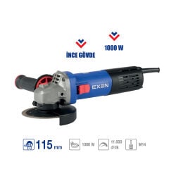 EXEN EPA 1015 Elektrikli Avuç Taşlama 115mm 1050W