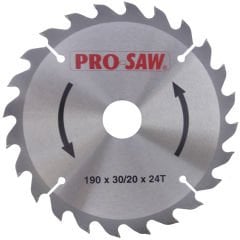 ProSaw PS51217 Ahşap Daire Testere Bıçağı 190x30mm 24Diş