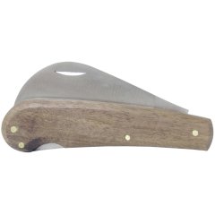 Yatağan Aşı Bıçağı Eğri Ağız Ahşap Sap 19cm - Denizli