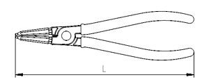 İzeltaş 3321 İç Segman Pensesi Düz Yaysız 140mm