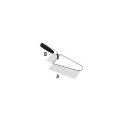 Dekor 060 Yay Çeliği Sıva Malası Ahşap Saplı 18cm