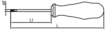 Elta 4170 Yıldız Uçlu Tornavida Opak Seri 3x60mm