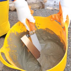 Dekor 064 Yay Çeliği Sıva Malası Ahşap Saplı 26cm