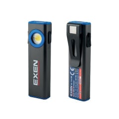 EXEN EL 114 FM Şarjlı Mini Tip El Feneri 3.7V 1.2Ah 500 Lümen