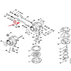 Stihl 1106-120-7203 Karbüratör Jikle Mili - Stihl 070, 090