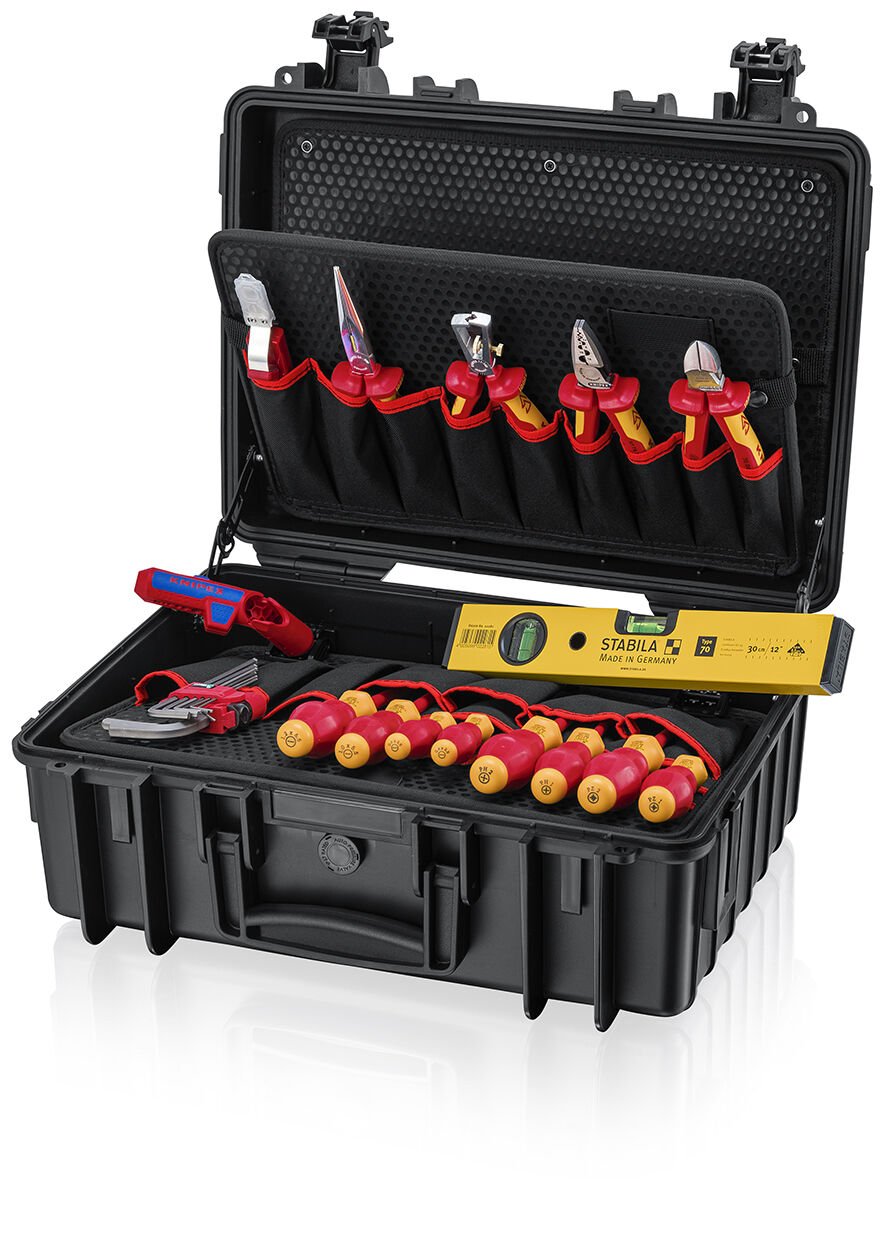 KNIPEX 00 21 34 HL S2 ELEKTRİKÇİ TAKIM ÇANTASI (DOLU)
